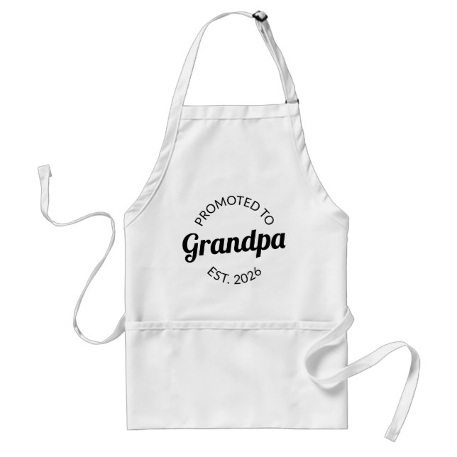Tablier Promu À Grand-Père Est. 2026 I (Devant)