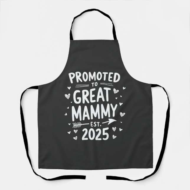 Tablier Promu à Great Mammy Est. Fête des mères 2025 (Recto)