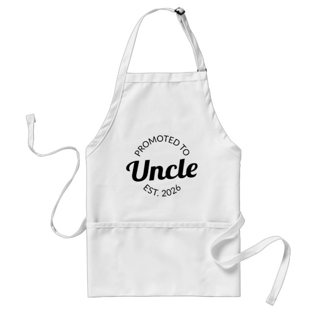 Tablier Promu À Oncle Est. 2026 I (Devant)