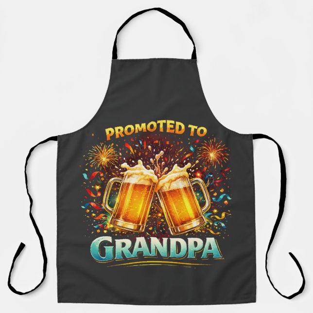Tablier Promu au futur grand-père (Recto)
