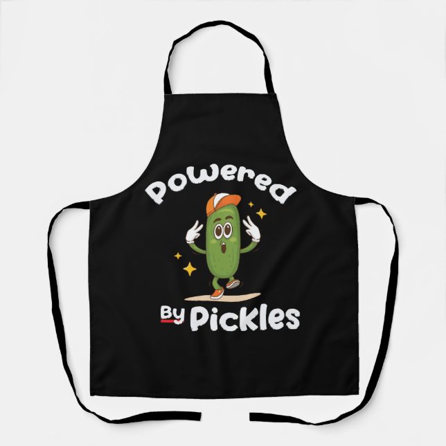 Tablier Propulsé par Pickles Nourriture Pickle Drôle (Recto)