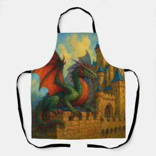 Tablier Protecteur de château de dragon médiéval