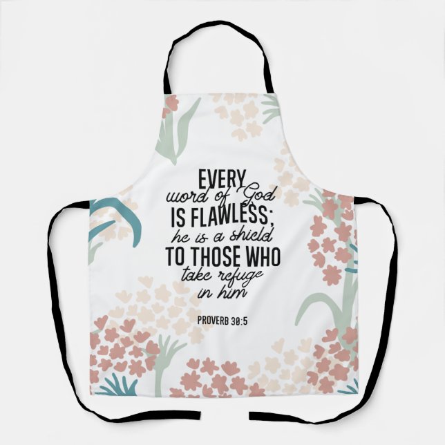 Tablier Proverbe 30:5 Verset biblique (Recto)