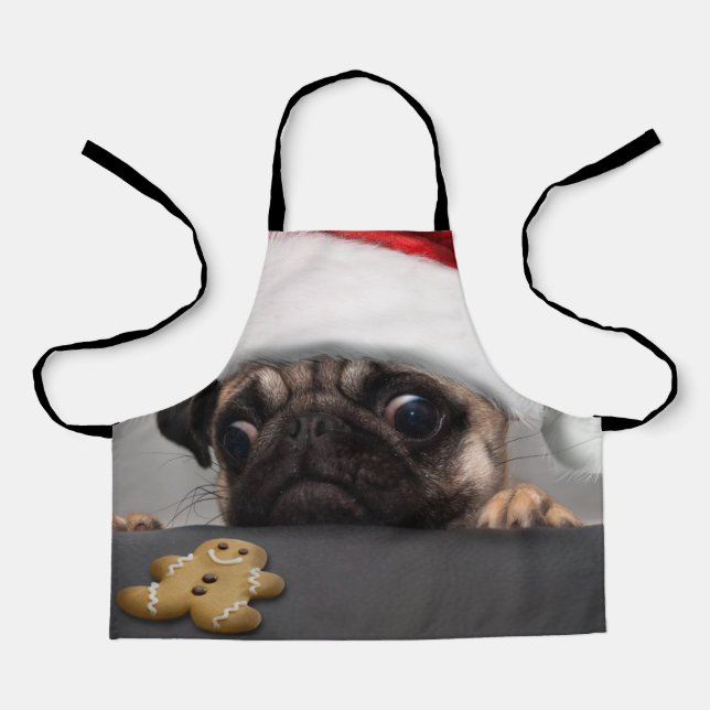 Tablier Pug de Christmas (Recto)