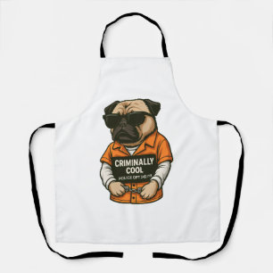Tablier Pug incroyablement cool - Création de chien à phot