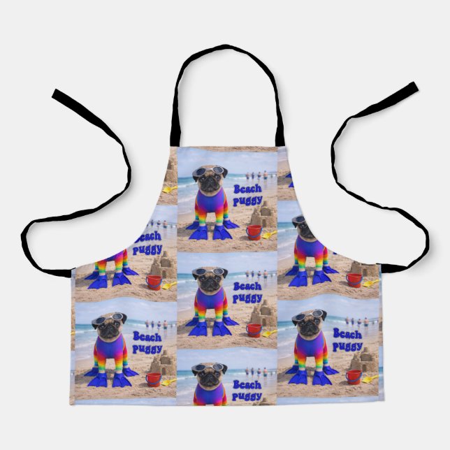 Tablier Puggy de plage (Recto)