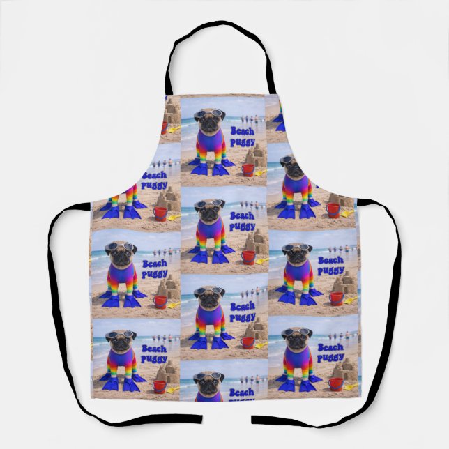 Tablier Puggy de plage (Recto)