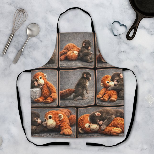 Tablier Punch Bébé Singe (Créateur téléchargé)