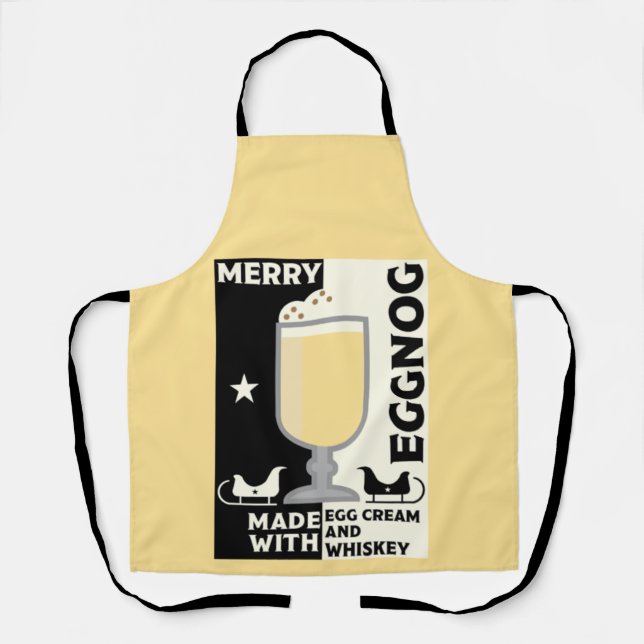 Tablier Punch de Noël Eggnog (Recto)