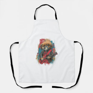 Tablier Punk Rock Pekingese � Chien Rebelle