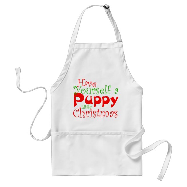 Tablier Puppy Christmas Holiday Apron (Devant)