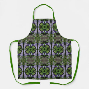 Tablier Purple Clematis Fleurs Motif Abstrait
