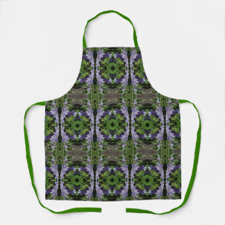 Tablier Purple Clematis Fleurs Motif Abstrait