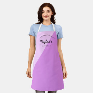 Tablier Purple fait maison avec amour Cuisine personnalisé
