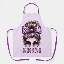 Purple Messy Bun Maman Femme Boss