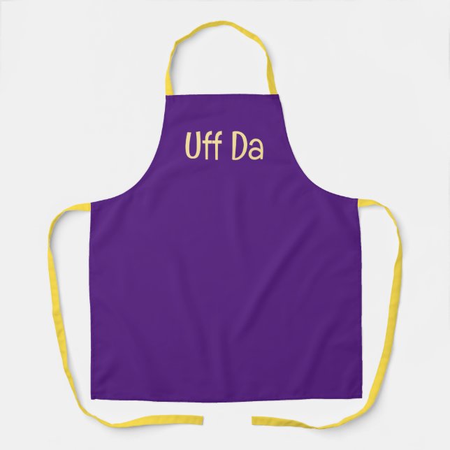 Tablier Purple or Uff Da Up North Apron (Recto)