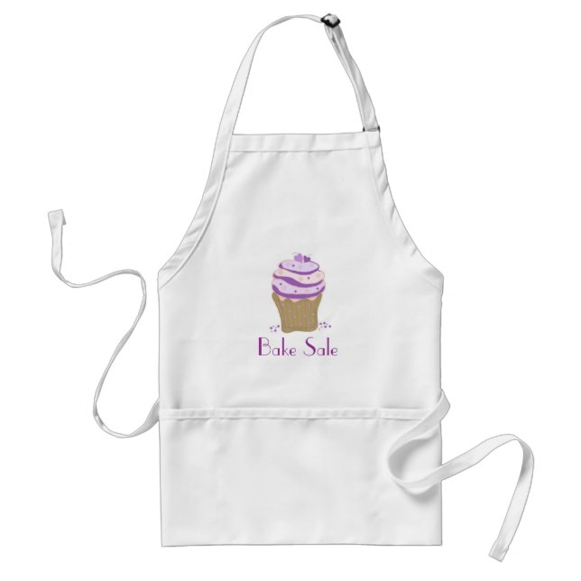 Tablier Purple Swirl Cupcake - Bake Sale (Devant)