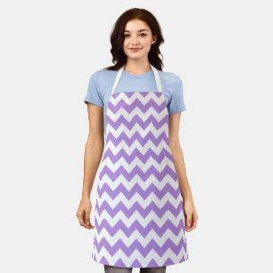 Tablier Purple Zigzag, Purple Chevron, Motif géométrique