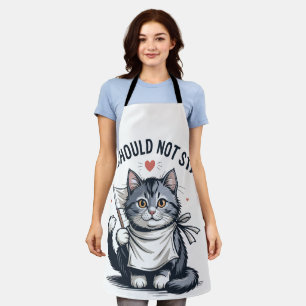Tablier Purrfect Peace: Kitten's Plea Against War & Hunger