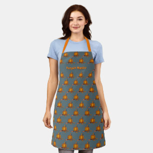 Tablier Qing gris Maestro CITROUILLE Thanksgiving
