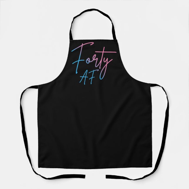 Tablier Quarante AF II - Cadeau d'anniversaire (Recto)
