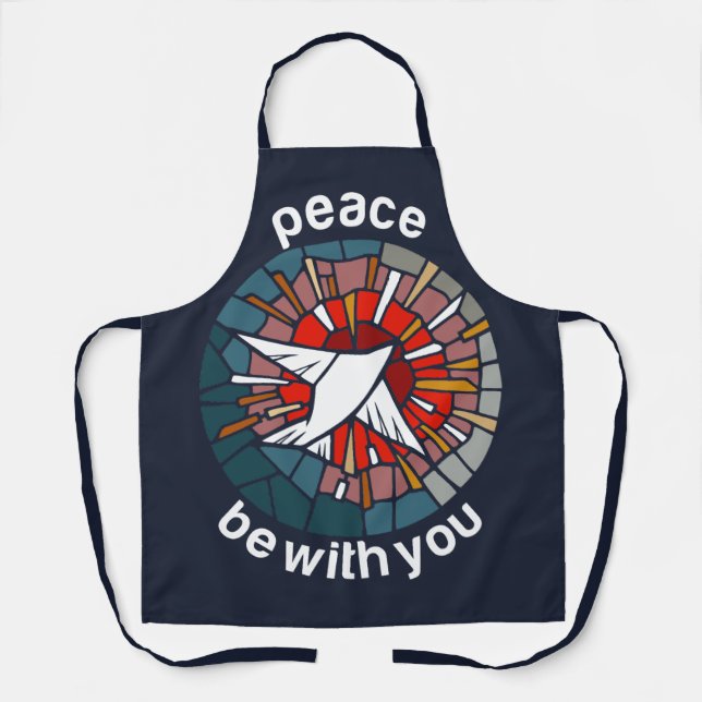 Tablier Que la paix soit avec vous (Recto)