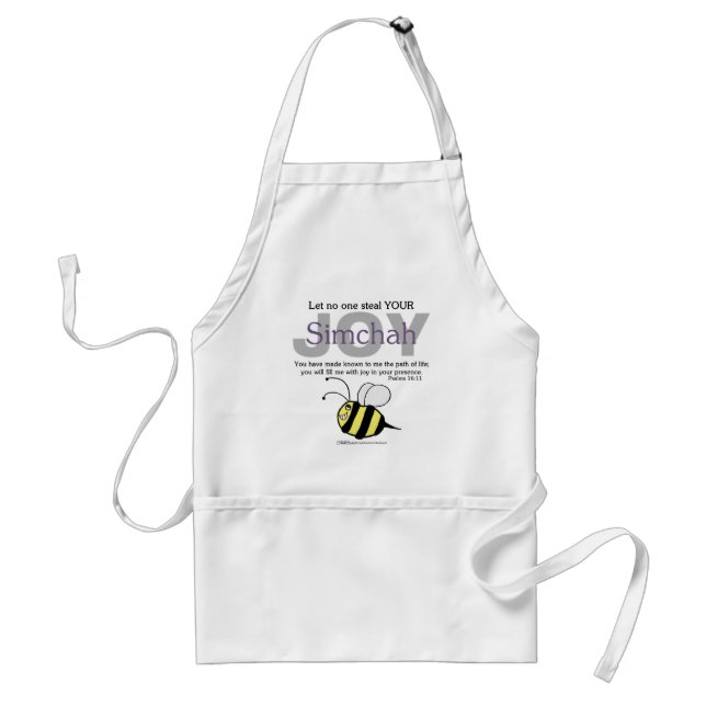 Tablier Que personne ne vole votre joie/Simchah! avec l'ab (Devant)