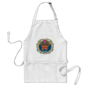 Tablier Queen Crown custom name apron