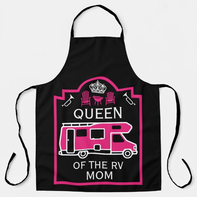 Tablier Queen Of The Camper RV (Recto)