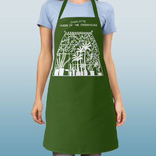 Tablier Queen of the Greenhouse Jardinage personnalisé