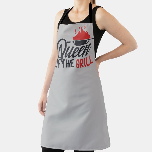 Tablier Queen of the grill BBQ party (Insitu)