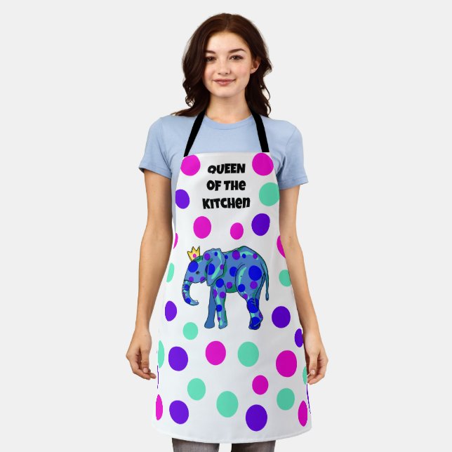 Tablier Queen of the Kitchen Elephant Apron (Porté)