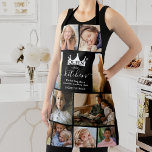 Tablier Queen of the Kitchen Photo Collage Apron<br><div class="desc">Découvrez la joie de la cuisine grâce à notre tablier photo-collage moderne, un mélange parfait de style et de sentimentalité. Entièrement personnalisable avec vos photos chères, ce tablier porte les mots attachants "Reine de la cuisine". Accentué d'une couronne pour signifier votre royaume culinaire, il présente également une citation réchauffante du...</div>