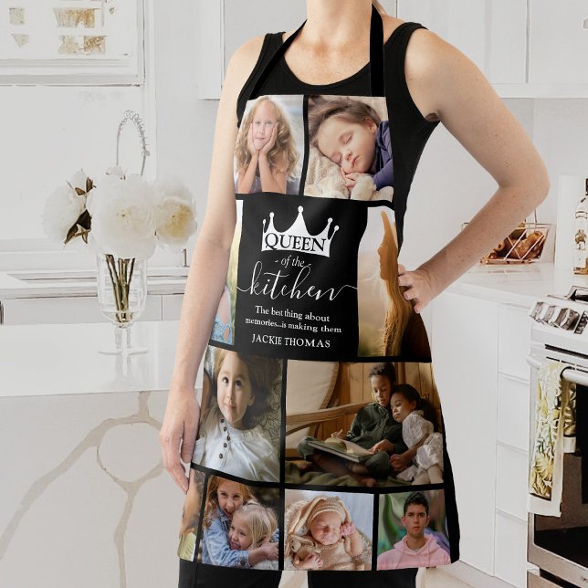 Tablier Queen of the Kitchen Photo Collage Apron (Créateur téléchargé)
