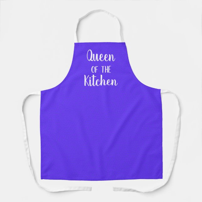 Tablier Queen of the Kitchen Royal Purple Apron (Recto)