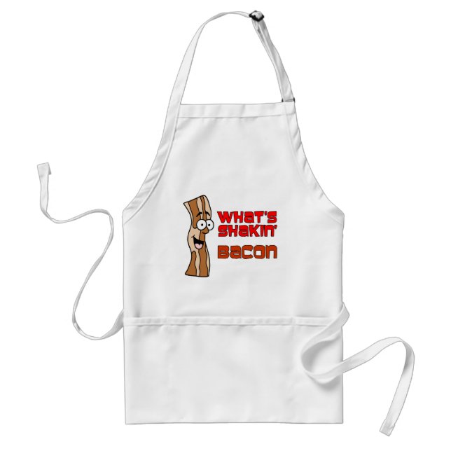 Tablier Qu'est-ce que Shakin' Bacon Cartoon Apron (Devant)