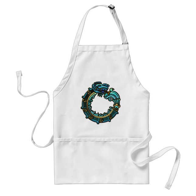 Tablier Quetzalcoatl turquoise (Devant)