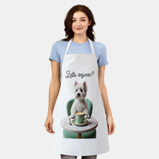 Tablier Qui Que Ce Soit ? Westie Coffeeshop Apron,