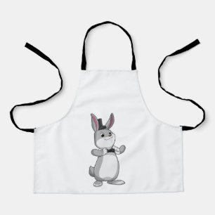 Tablier Rabbit avec chapeau et cravate de la ceinture