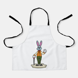 Tablier Rabbit en Gentleman avec canne