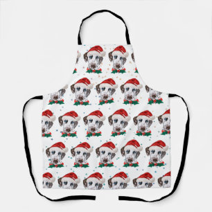 Tablier Race de chien dalmatien Noël