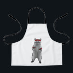 Tablier Racoon at Fitness with Dumbbells<br><div class="desc">This design is the perfect gift for a birthday,  Christmas and other celebrations. It is suitable for women,  men and kids.</div>