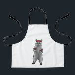 Tablier Racoon at Fitness with Dumbbells<br><div class="desc">This design is the perfect gift for a birthday,  Christmas and other celebrations. It is suitable for women,  men and kids.</div>
