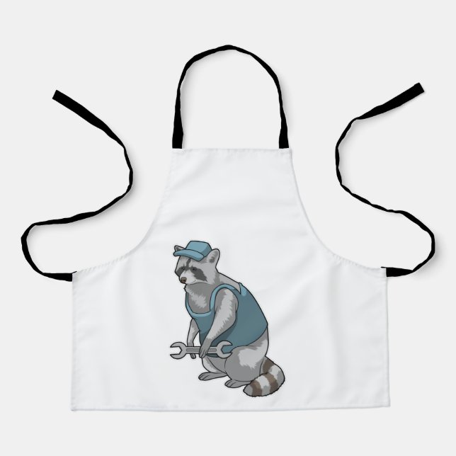 Tablier Racoon comme artisan avec une clé (Recto)
