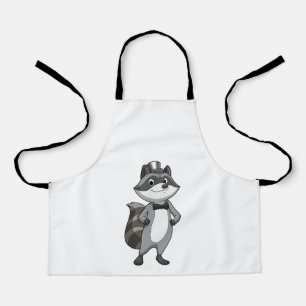 Tablier Racoon comme groom avec Cravate
