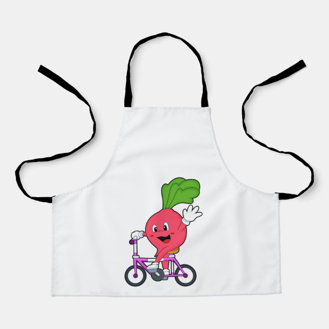 Tablier Radis avec Bicyclette (Recto)