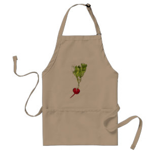 Tablier Radish vegetable watercolour illustration art