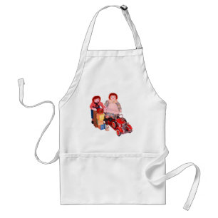 Tablier Raggedy Ann & Andy fire engine bloque les jouets