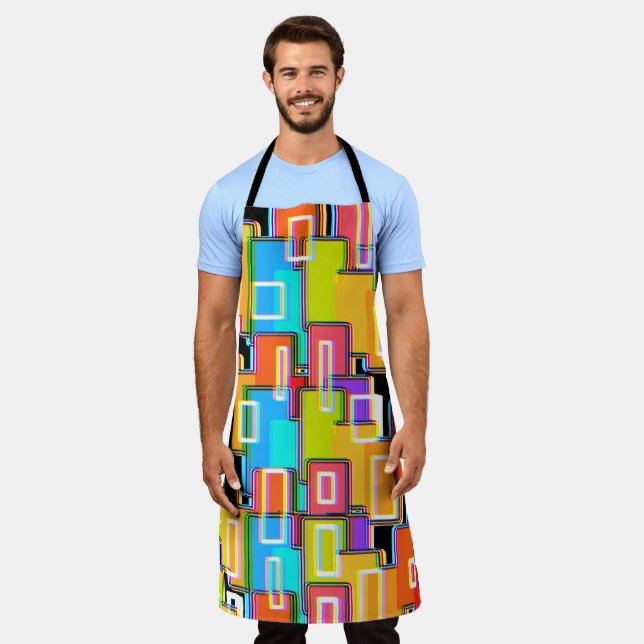 Tablier Rainbow Deco Home Living Abstrait (Porté)
