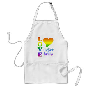 Tablier Rainbow Family - choisissez style, couleur
